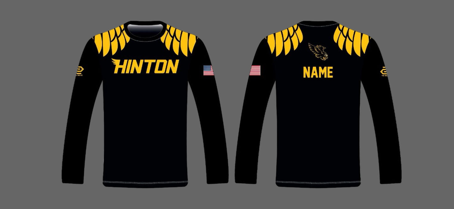 2025 Hinton Personalized Winged Sublimated Long Sleeve T-Shirt